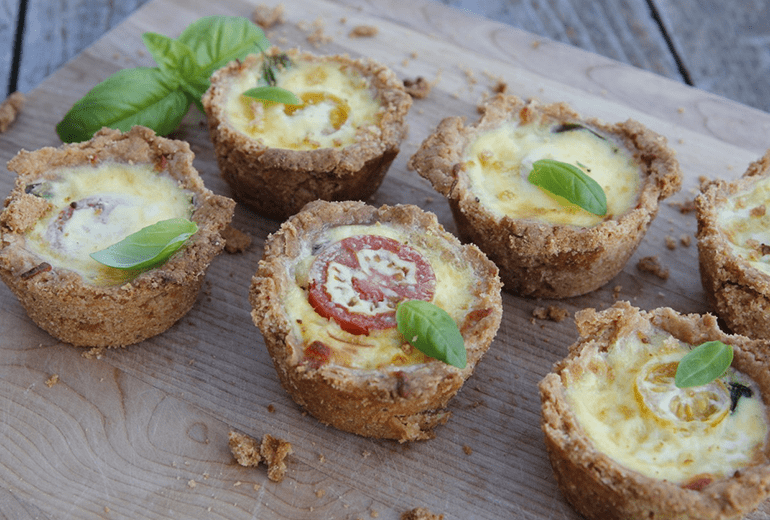 Mini Cheese, Tomato & Basil Quiches | Recipes | Cheerios